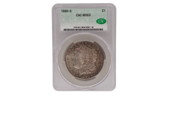 1880 S Morgan Dollar 1 Silver MS63