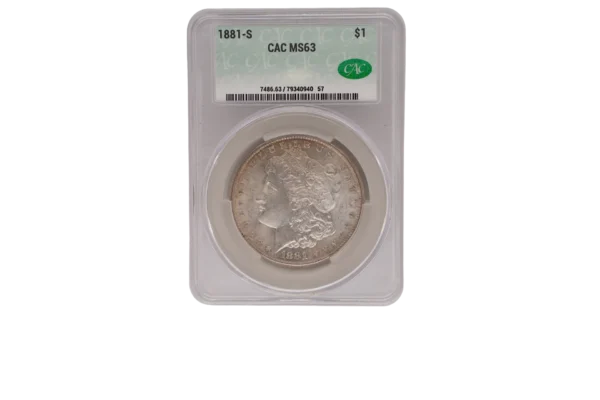 1881 S Morgan Dollar 1 Silver MS63