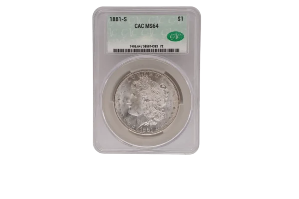 1881 S Morgan Dollar 1 Silver MS64