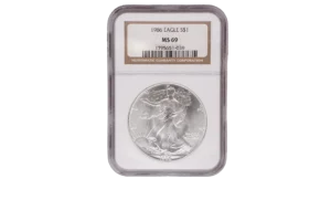 1986 Silver Eagle 1 Silver MS69