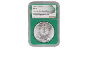 1986 Silver Eagle 1 Silver MS69