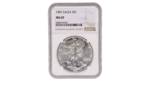 1987 Silver Eagle 1 Silver MS69