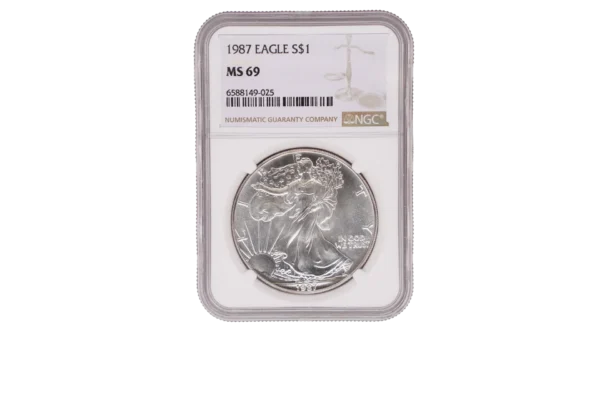 1987 Silver Eagle 1 Silver MS69