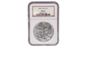 1989 Silver Eagle 1 Silver MS69