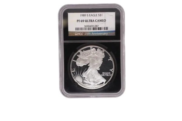 1989 S Silver Eagle 1 Silver PF69 Ultra Cameo