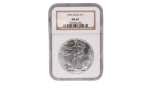 1990 Silver Eagle 1 Silver MS69