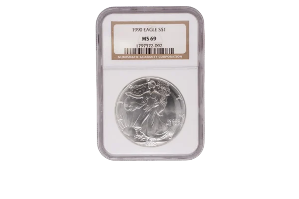 1990 Silver Eagle 1 Silver MS69