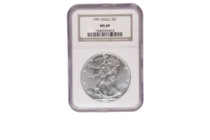 1991 Silver Eagle 1 Silver MS69