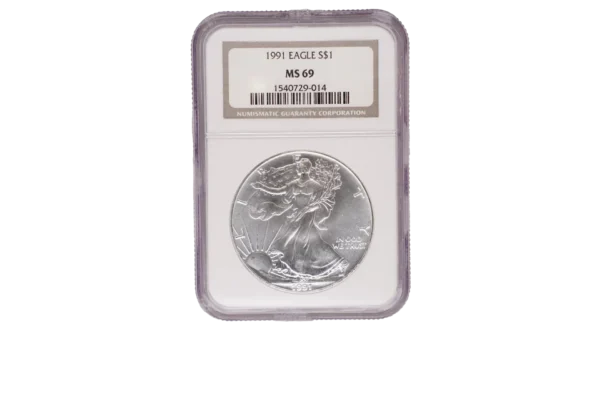 1991 Silver Eagle 1 Silver MS69
