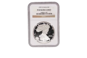 1992 S Silver Eagle 1 Silver PF69 Ultra Cameo