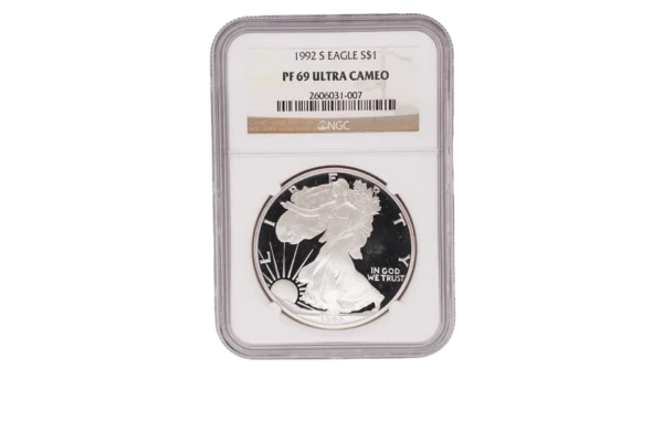 1992 S Silver Eagle 1 Silver PF69 Ultra Cameo