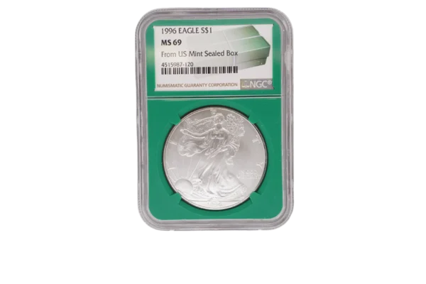 1996 Silver Eagle 1 Silver MS69