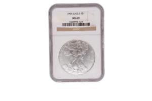 1996 Silver Eagle 1 Silver MS69
