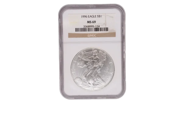 1996 Silver Eagle 1 Silver MS69
