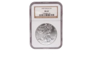 1997 Silver Eagle 1 Silver MS69