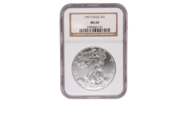 1997 Silver Eagle 1 Silver MS69