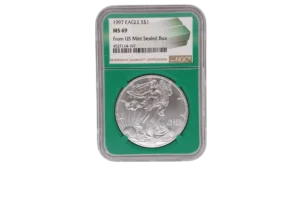 1997 Silver Eagle 1 Silver MS69