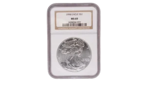 1998 Silver Eagle 1 Silver MS69