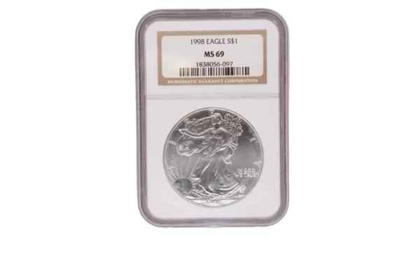 1998 Silver Eagle 1 Silver MS69