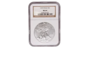 1999 Silver Eagle 1 Silver MS69
