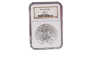 2001 Silver Eagle 1 Silver MS69