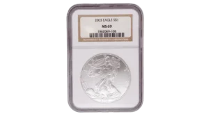 2003 Silver Eagle 1 Silver MS69