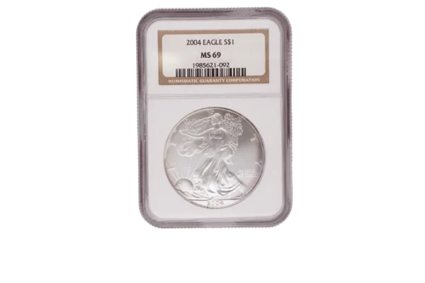 2004 Silver Eagle 1 Silver MS69