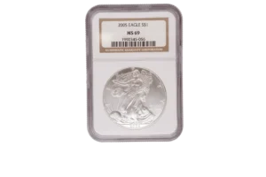 2005 Silver Eagle 1 Silver MS69