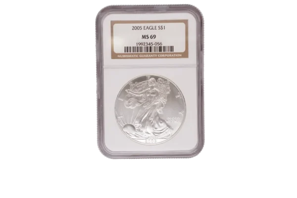 2005 Silver Eagle 1 Silver MS69