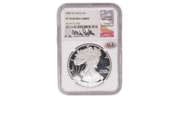 2005 Silver Eagle 1 Silver PF70 Ultra Cameo