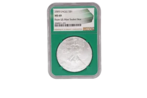 2005 Silver Eagle 1 Silver MS69
