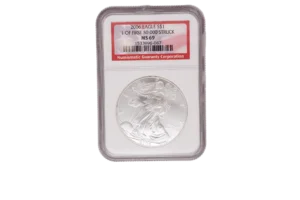 2006 ` Silver Eagle 1 Silver MS69