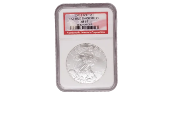 2006 ` Silver Eagle 1 Silver MS69