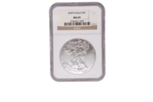 2009 Silver Eagle 1 Silver MS69