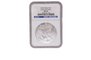 2010 Silver Eagle 1 Silver MS70