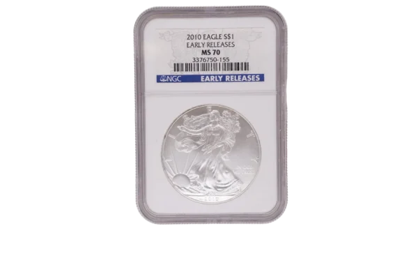 2010 Silver Eagle 1 Silver MS70