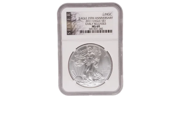 2011 Silver Eagle 1 Silver MS69