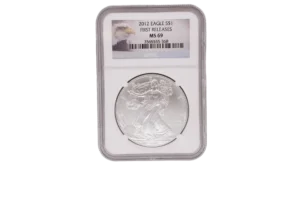 2012 Silver Eagle 1 Silver MS69