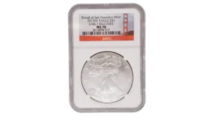 2012 S Silver Eagle 1 Silver MS70