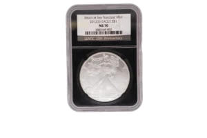 2012 S Silver Eagle 1 Silver MS70