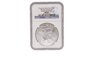 2012 W Silver Eagle 1 Silver MS69