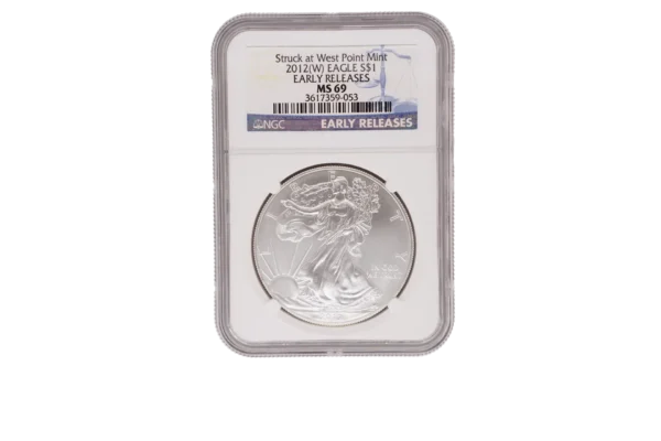 2012 W Silver Eagle 1 Silver MS69
