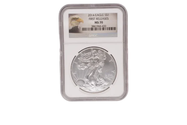 2014 Silver Eagle 1 Silver MS70
