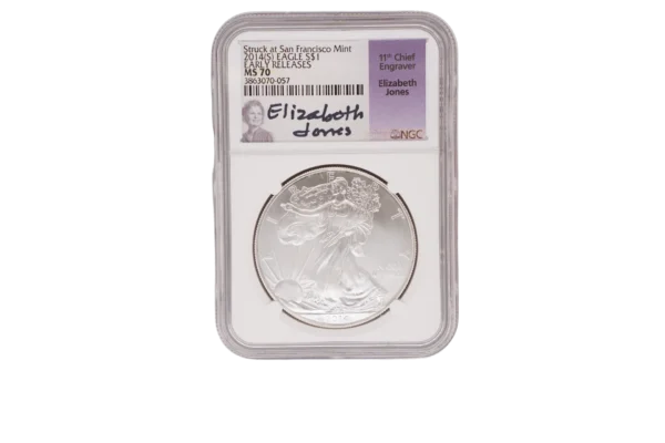 2014 S Silver Eagle 1 Silver MS70