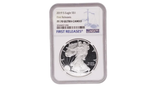 2019 S Silver Eagle 1 Silver PF70 Ultra Cameo