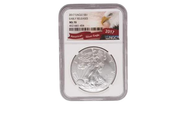 2017 Silver Eagle 1 Silver MS70