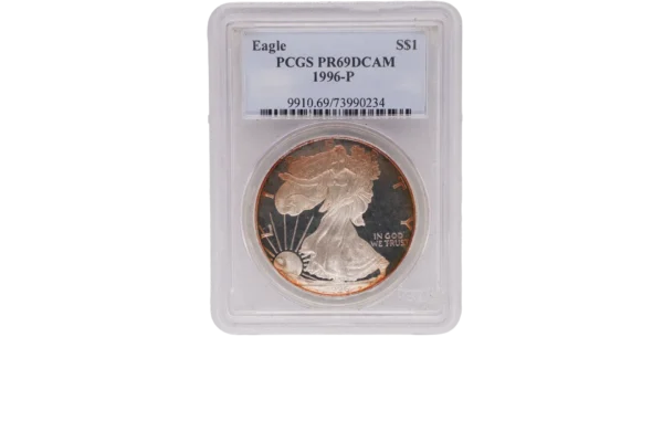 1996 P Silver Eagle 1 Silver PR69DCAM