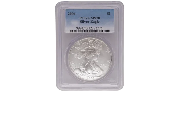 2004 Silver Eagle 1 Silver MS70