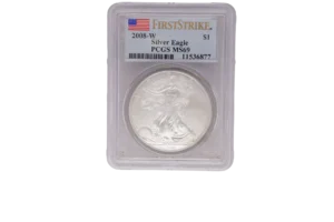 2008 W Silver Eagle 1 Silver MS69