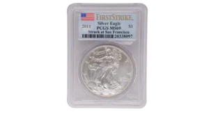 2011 Silver Eagle 1 Silver MS69